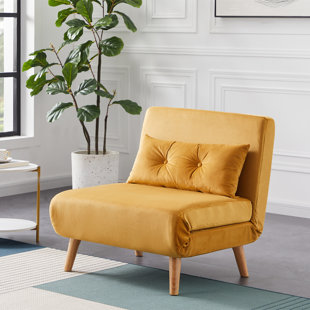 Mustard chair bed new arrivals